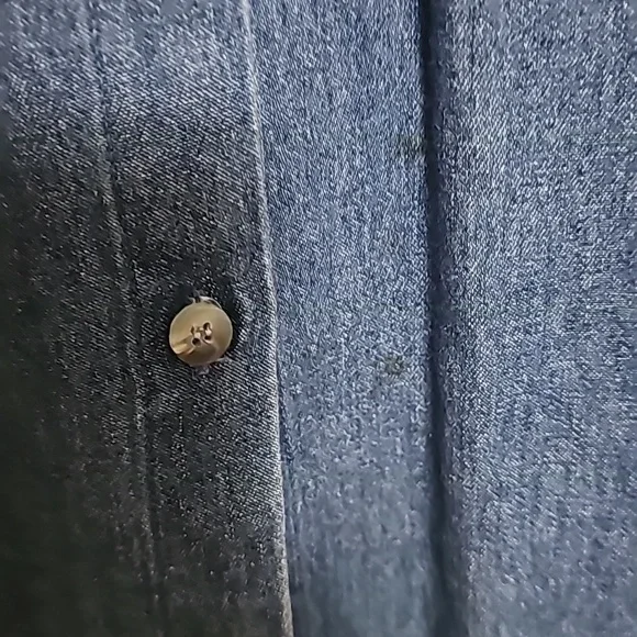 Casual Corner Annex Christmas Shirt Sz M Embroidered Beading Holiday Estate Sale - Picture 4 of 6